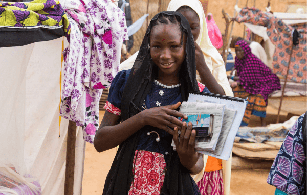 Mariama, élève au Niger