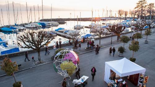 Globe « Un Monde plus Juste » à Lutry en Suisse