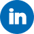 LinkedIn icon social solid
