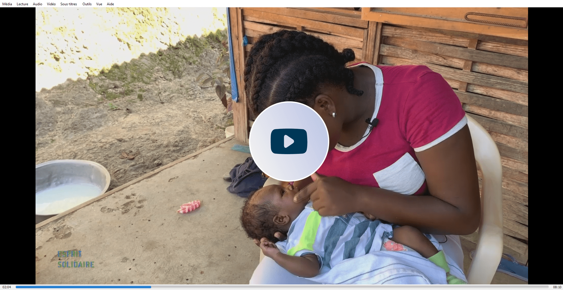 Reportage Léman Bleu sur l'action d'Enfants du Monde en Haïti.